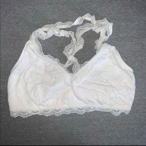 white bralette